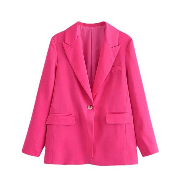 women's suits & blazers women fashion oversized single button blazer coat vintage long sleeve welt pockets female outerwear chic, White;black
women's suits & blazers women fashion oversized single button blazer coat vintage long sleeve welt pockets female outerwear chic, White;black