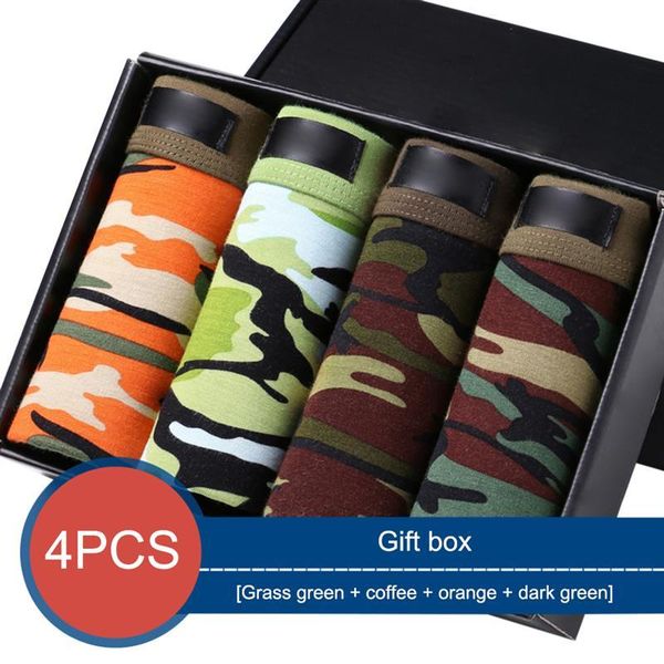 underpants 4 pcs men' s camouflage underwear soft boxer briefs fashion stretch panties, Black;white
underpants 4 pcs men' s camouflage underwear soft boxer briefs fashion stretch panties, Black;white