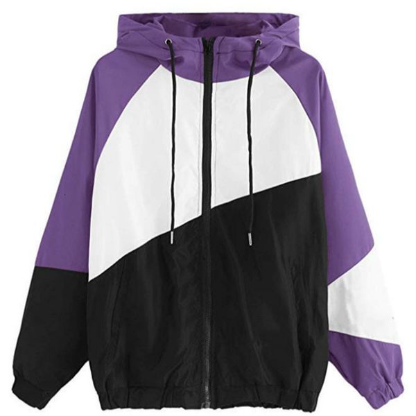 women's jackets women hooded summer long sleeve patchwork loose windbreaker lightweight zipper cortaviento mujer autumn ocvw, Black;brown
women's jackets women hooded summer long sleeve patchwork loose windbreaker lightweight zipper cortaviento mujer autumn ocvw, Black;brown