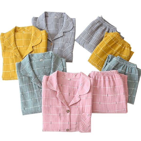 women's sleepwear 2021spring and autumn new ladies turn-down collar striped pajamas set women loose thin gauze cotton 2pcs soft ho, Black;red
women's sleepwear 2021spring and autumn new ladies turn-down collar striped pajamas set women loose thin gauze cotton 2pcs soft ho, Black;red