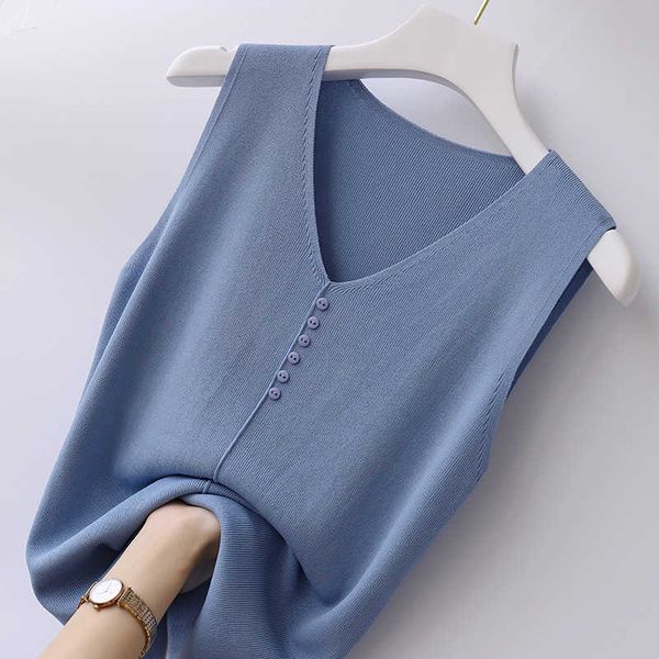 summer sleeveless v-neck knitted tank women camis for women blusas mujer de moda camisole women d550 210602, White
summer sleeveless v-neck knitted tank women camis for women blusas mujer de moda camisole women d550 210602, White