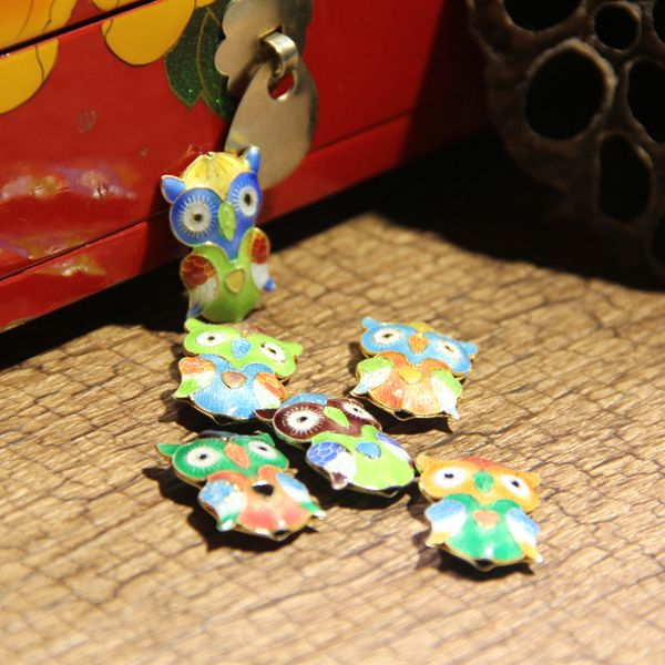 handwork cloisonne enamel filigree colorful owl accessories diy bead jewelry making findings necklace earrings bracelets 10pcs/lot, Black
handwork cloisonne enamel filigree colorful owl accessories diy bead jewelry making findings necklace earrings bracelets 10pcs/lot, Black