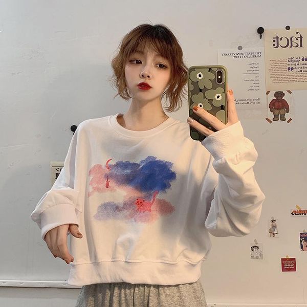 women's hoodies & sweatshirts korean style sweatshirt fashion casual loose aesthetic harajuku crewneck sudaderas mujer clothing db60wy, Black
women's hoodies & sweatshirts korean style sweatshirt fashion casual loose aesthetic harajuku crewneck sudaderas mujer clothing db60wy, Black