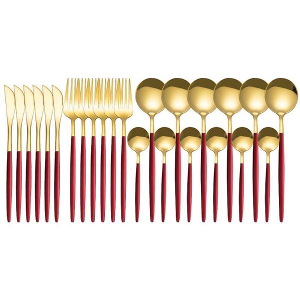 cups, dishes & utensils 24pcs gold mirror cutlery set stainless steel dinnerware knife fork spoon silverware tableware kitchen dinner flatwa
cups, dishes & utensils 24pcs gold mirror cutlery set stainless steel dinnerware knife fork spoon silverware tableware kitchen dinner flatwa