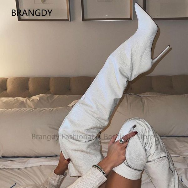 boots 2021 faux leather white bubble textured combat pockets boot pointed toe cargo wader thigh-high woman thin heels botas mujer, Black
boots 2021 faux leather white bubble textured combat pockets boot pointed toe cargo wader thigh-high woman thin heels botas mujer, Black