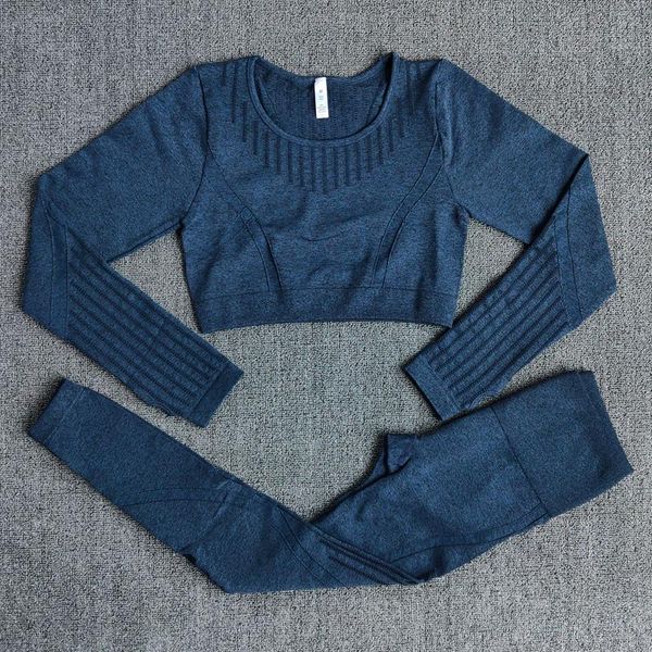 yoga outfit seamless 2pcs gym set workout clothes for women long sleeve crop shirt compression fitness leggings sport suits
yoga outfit seamless 2pcs gym set workout clothes for women long sleeve crop shirt compression fitness leggings sport suits