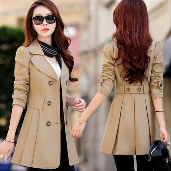 women's trench coats 2021 spring and autumn clothing women coat jacket fashion slim temperament windbreaker medium long tide, Tan;black
women's trench coats 2021 spring and autumn clothing women coat jacket fashion slim temperament windbreaker medium long tide, Tan;black