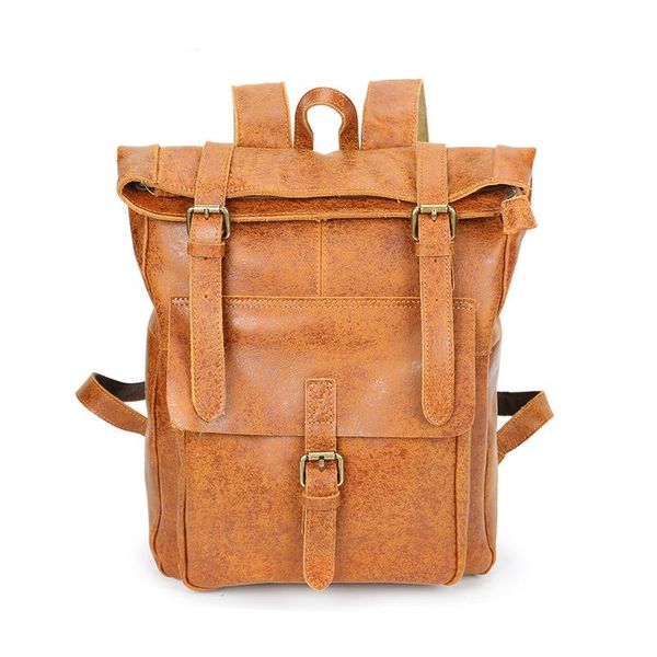 backpack fashion genuine leather cowhide oil wax women men bags girls school zipper for laptop
backpack fashion genuine leather cowhide oil wax women men bags girls school zipper for laptop