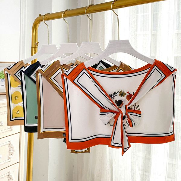 korean style spring and autumn shoulder decoration small silk scarf thin outer match office air conditioning shawl winter womens fake, Blue;gray
korean style spring and autumn shoulder decoration small silk scarf thin outer match office air conditioning shawl winter womens fake, Blue;gray