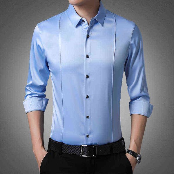 2021 spring simple and low-key solid color lapel cardigan middle-aged men's trend long sleeved shirt, White;black
2021 spring simple and low-key solid color lapel cardigan middle-aged men's trend long sleeved shirt, White;black