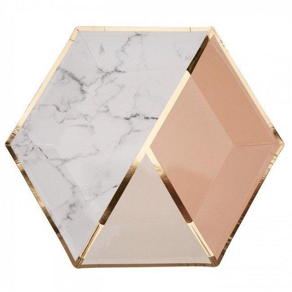 packaging dinner service 72pcs hexagon paper plates pastel pink marble & gold foil small party for baby shower birthday decor
packaging dinner service 72pcs hexagon paper plates pastel pink marble & gold foil small party for baby shower birthday decor