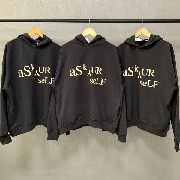 men's hoodies & sweatshirts 2022 american famous high street brand ask yurself 100% 1:1 cotton oversized streetwear men clothing, Black
men's hoodies & sweatshirts 2022 american famous high street brand ask yurself 100% 1:1 cotton oversized streetwear men clothing, Black