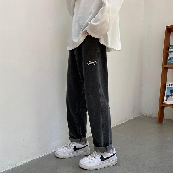 men's jeans 2021 autumn wide-leg fashion straight baggy denim pants male cropped trousers black light blue streetwear
men's jeans 2021 autumn wide-leg fashion straight baggy denim pants male cropped trousers black light blue streetwear