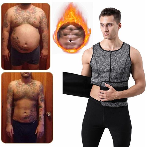 gym clothing men body shaper waist trainer shapewear sweat vest slimming underwear fat burner burn tank, White;black
gym clothing men body shaper waist trainer shapewear sweat vest slimming underwear fat burner burn tank, White;black