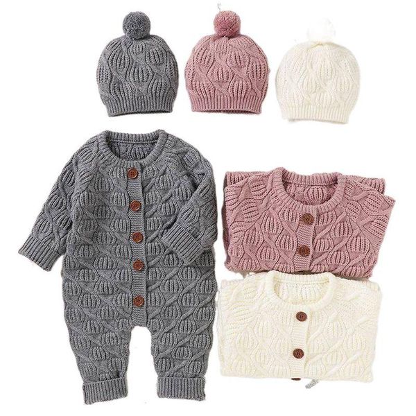 jumpsuits baby knitted romper long sleeve button one-piece casual girl clothes jumpsuit born boy, Blue 
jumpsuits baby knitted romper long sleeve button one-piece casual girl clothes jumpsuit born boy, Blue