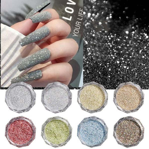 nail glitter 8 colors crystal diamond powder set sequins dust jewelry effct art solid pigment manicure decorations, Silver;gold
nail glitter 8 colors crystal diamond powder set sequins dust jewelry effct art solid pigment manicure decorations, Silver;gold