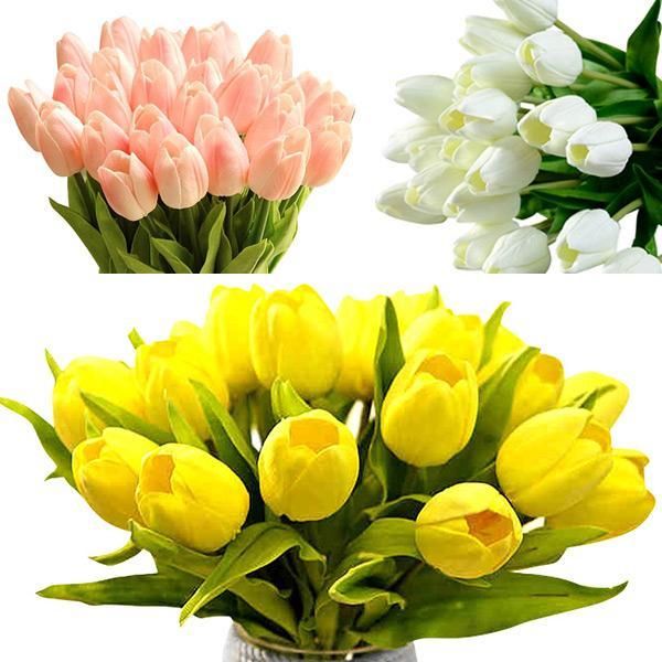 decorative flowers & wreaths decoration centerpieces table decor wedding home tulips white living flower artifical 10pcs pu 
decorative flowers & wreaths decoration centerpieces table decor wedding home tulips white living flower artifical 10pcs pu