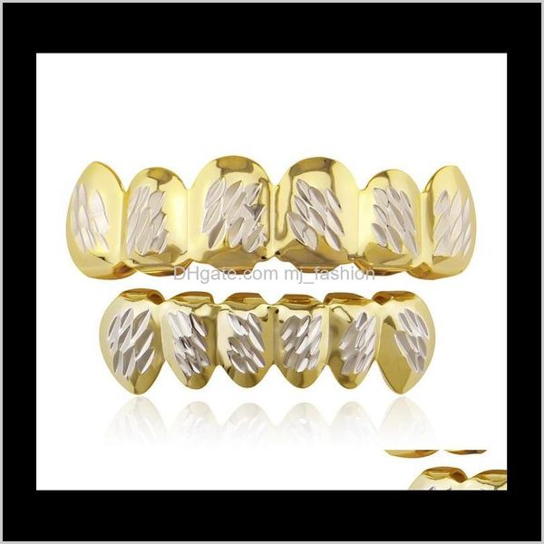 grillz, drop delivery 2021 hip hop grillz carving pattern dental golden grills real gold plated fashion rapper body jewelry xs2m7, Black
grillz, drop delivery 2021 hip hop grillz carving pattern dental golden grills real gold plated fashion rapper body jewelry xs2m7, Black
