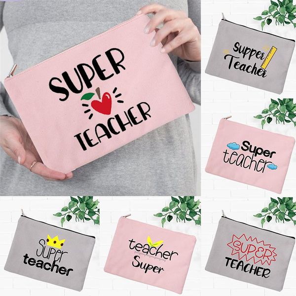 cosmetic bags & cases super teacher print makeup bag women case travel toiletry organizer female lipstick storage pouch pencil gift
cosmetic bags & cases super teacher print makeup bag women case travel toiletry organizer female lipstick storage pouch pencil gift