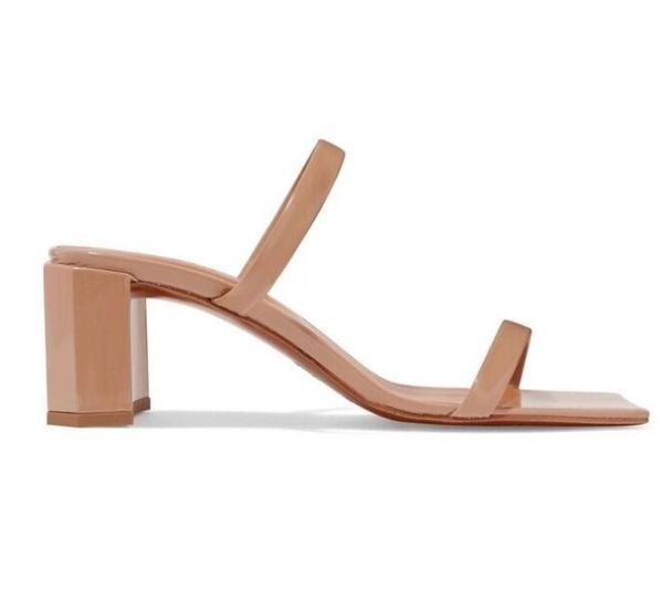 carole levy 2021 woman slides open toe thick heels summer shoes square cutouts high heel slippers lady sandals, Black
carole levy 2021 woman slides open toe thick heels summer shoes square cutouts high heel slippers lady sandals, Black
