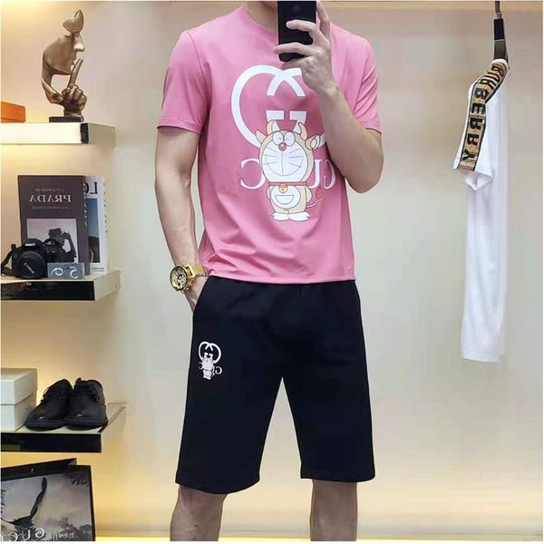 high-quality summer men's tracksuits round neck t-shirt short pants jingle cat pattern casual fashion two-piece suit -3xl, Gray
high-quality summer men's tracksuits round neck t-shirt short pants jingle cat pattern casual fashion two-piece suit -3xl, Gray