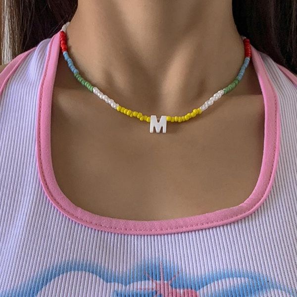 chokers tauam shell letter m beads necklace diy choker boho charm beaded for women girls party jewelry, Golden;silver
chokers tauam shell letter m beads necklace diy choker boho charm beaded for women girls party jewelry, Golden;silver