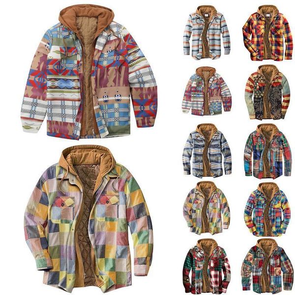 men's jackets hooded plaid jacket thicken short sweater with lining fall winter warm long sleeve 10 colors m-5xl, Black;brown
men's jackets hooded plaid jacket thicken short sweater with lining fall winter warm long sleeve 10 colors m-5xl, Black;brown