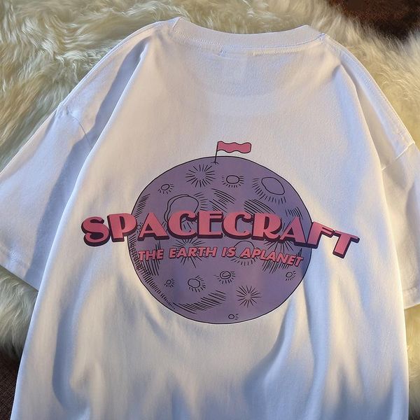 women's t-shirt summer plus size harajuku planet y2k tees ulzzang women loose casual ins short-sleeved vintage punk fun clothing, White
women's t-shirt summer plus size harajuku planet y2k tees ulzzang women loose casual ins short-sleeved vintage punk fun clothing, White