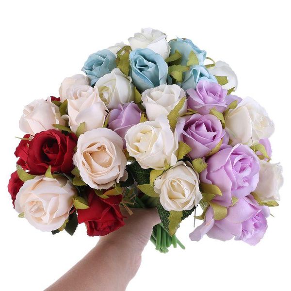 decorative flowers & wreaths 12 heads simulation artificial rose flower silk bouquet wedding party home decor
decorative flowers & wreaths 12 heads simulation artificial rose flower silk bouquet wedding party home decor