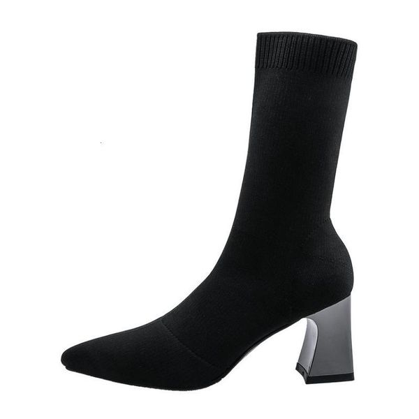 boots qutaa elegant slip on mid calf autumn winter pointed toe women shoes square heel knitting stretch size 34-43 zz6f, Black
boots qutaa elegant slip on mid calf autumn winter pointed toe women shoes square heel knitting stretch size 34-43 zz6f, Black