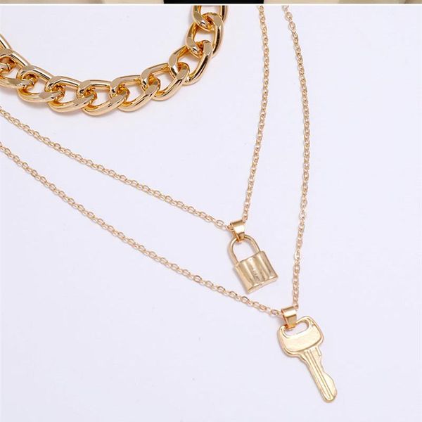 chains vintage bohemian multilayer ladies necklace for women gold chain key lock pendant long fashion jewelry trends, Silver
chains vintage bohemian multilayer ladies necklace for women gold chain key lock pendant long fashion jewelry trends, Silver