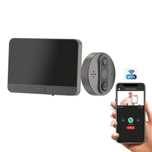 video door phones smart wifi bell with 720p camera peephole for 4.3" lcd screen 24h security pir movement detection app control
video door phones smart wifi bell with 720p camera peephole for 4.3" lcd screen 24h security pir movement detection app control