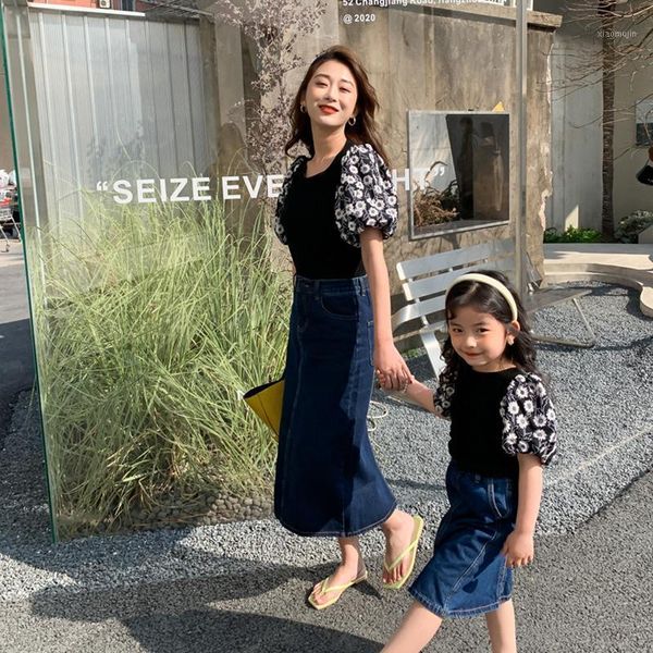 family matching outfits 2021 summer girl kids flowers korean fashion mother and daughter knitted clothing, Blue
family matching outfits 2021 summer girl kids flowers korean fashion mother and daughter knitted clothing, Blue
