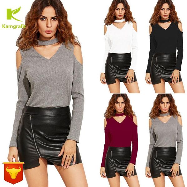 women's t-shirt full-blown fashion v-neck shoulder out plus size 4 colours 5 yards korean streetwear long sleeve shirt women qp050, White
women's t-shirt full-blown fashion v-neck shoulder out plus size 4 colours 5 yards korean streetwear long sleeve shirt women qp050, White