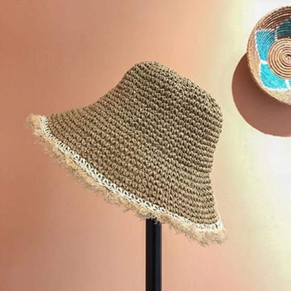 wide brim hats straw womens 2021 summer fashion all-match chinese hat panamas uv protection sun visor beach foldable female, Blue;gray
wide brim hats straw womens 2021 summer fashion all-match chinese hat panamas uv protection sun visor beach foldable female, Blue;gray
