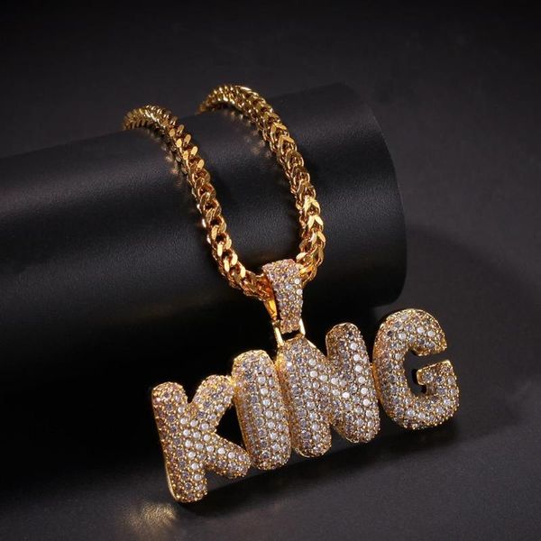 pendant necklaces full cz cubic zirconia paved bling iced out king bubble letter pendants necklace for men hip hop rapper jewelry gold c, Silver
pendant necklaces full cz cubic zirconia paved bling iced out king bubble letter pendants necklace for men hip hop rapper jewelry gold c, Silver