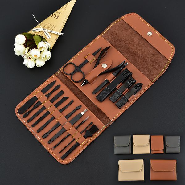manicure tools beauty suit case care black 16 piece leather stainless steel nail clipper set
manicure tools beauty suit case care black 16 piece leather stainless steel nail clipper set
