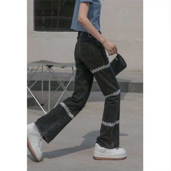 women's jeans fashion summer high waist wash for women wide leg denim pants breathable loose trousers streetwear, Blue
women's jeans fashion summer high waist wash for women wide leg denim pants breathable loose trousers streetwear, Blue