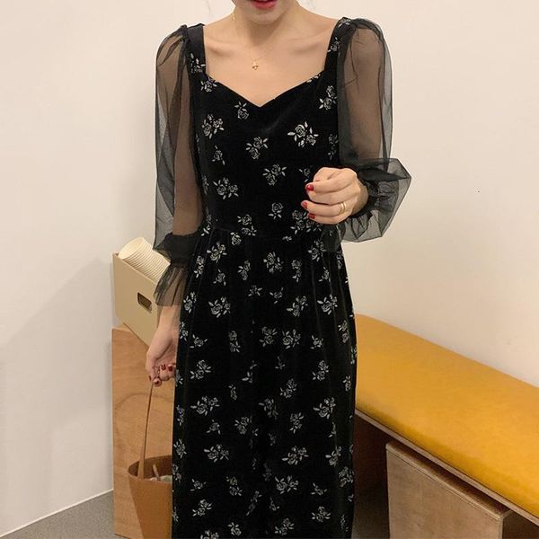 casual dresses gaganight elegant mesh patchwork maxi dress long sleeve v neck flower female chic korean vestidos bodycon slim xj7y, Black;gray
casual dresses gaganight elegant mesh patchwork maxi dress long sleeve v neck flower female chic korean vestidos bodycon slim xj7y, Black;gray