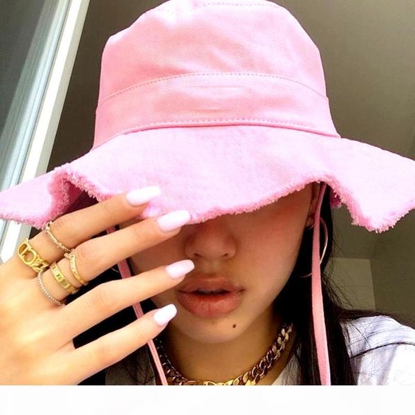 woman summer le bob artichaut bucket hat wide brim hats, Blue;gray