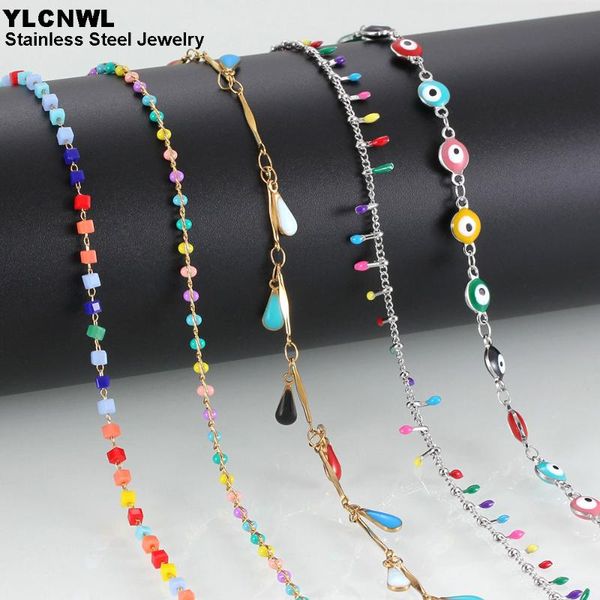 chains multi-colour cute enamel chain stainless steel women fashion necklaces 2021 charm female jewelry wedding gift, Silver
chains multi-colour cute enamel chain stainless steel women fashion necklaces 2021 charm female jewelry wedding gift, Silver