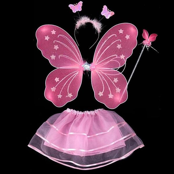 party decoration 4pcs fairy princess butterfly wings kids costume sets wand headband tutu skirt dance supplies y
party decoration 4pcs fairy princess butterfly wings kids costume sets wand headband tutu skirt dance supplies y