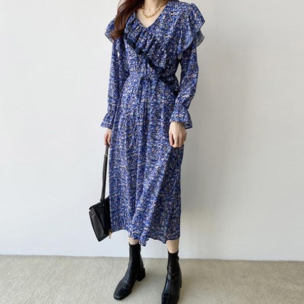 casual dresses plus size women maxi irregular floral print vintage dress elegant long sleeve v neck ruffle trim tunic lady party ropa mujer, Black;gray
casual dresses plus size women maxi irregular floral print vintage dress elegant long sleeve v neck ruffle trim tunic lady party ropa mujer, Black;gray