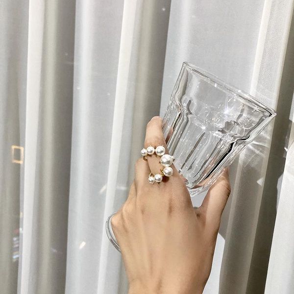 cluster rings 2021 fashion pearl open for women korean style personality double layers wide ring adjustable jewelry wholesale, Golden;silver
cluster rings 2021 fashion pearl open for women korean style personality double layers wide ring adjustable jewelry wholesale, Golden;silver