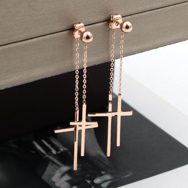 dangle & chandelier wholesale fashion woman jewelry temperament size cross long rose gold earrings for women party gifts, Silver
dangle & chandelier wholesale fashion woman jewelry temperament size cross long rose gold earrings for women party gifts, Silver