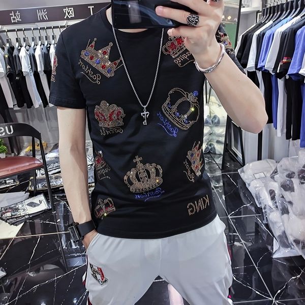 men's t-shirts short sleeve t-shirt diamond fashion brand t-sleeve personality summer super fire black 9ot8, White;black
men's t-shirts short sleeve t-shirt diamond fashion brand t-sleeve personality summer super fire black 9ot8, White;black