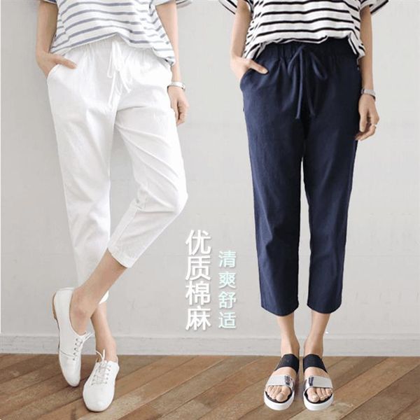 women's shorts cotton linen capris summer slim fit casual large student loose harlan, White;black
women's shorts cotton linen capris summer slim fit casual large student loose harlan, White;black