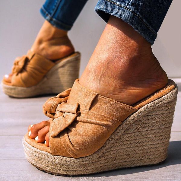 slippers sarairis comfortable ins wedges high heels leisure sweet bow knot straw platform summer sandal women shoes, Black
slippers sarairis comfortable ins wedges high heels leisure sweet bow knot straw platform summer sandal women shoes, Black