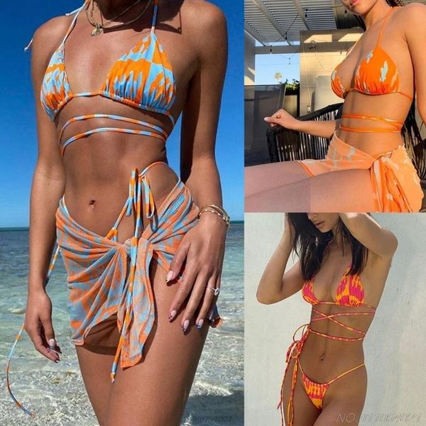 women's swimwear womens 3pc contrast color plaid print bikini set halter string brazilian swimsuit with sarong cover up beach skirt dro, White;black
women's swimwear womens 3pc contrast color plaid print bikini set halter string brazilian swimsuit with sarong cover up beach skirt dro, White;black