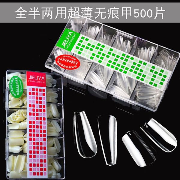 500pcs/bag false nails clear natural art sharp tips half cover fake manicure acrylic nail, Red;gold
500pcs/bag false nails clear natural art sharp tips half cover fake manicure acrylic nail, Red;gold